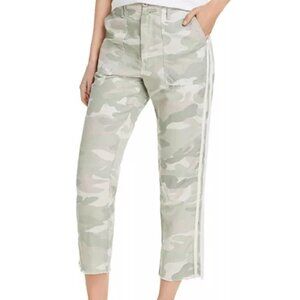 MOTHER The Shaker Crop Fray Camo Pants Desert Print 28 NWOT